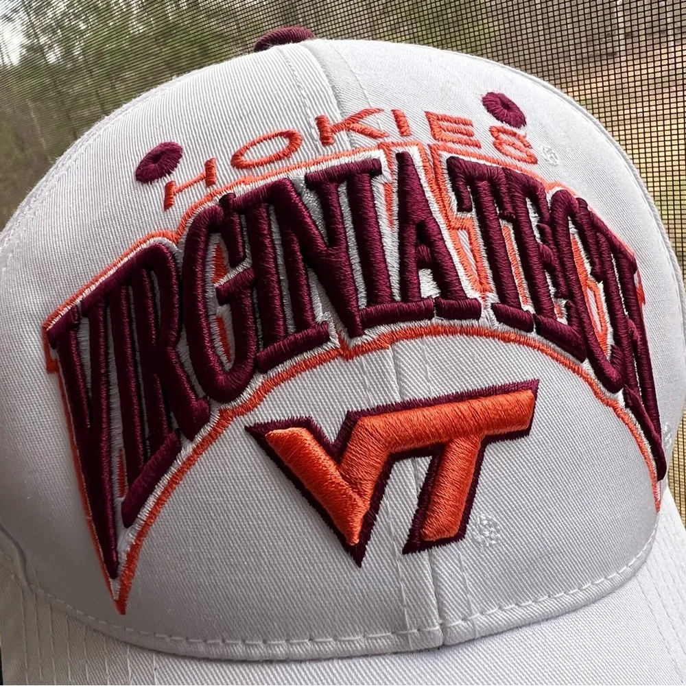 EUC Virginia Tech Hokies White Baseball Cap Hat